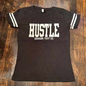 “HUSTLE” cowgirl tuff Tee